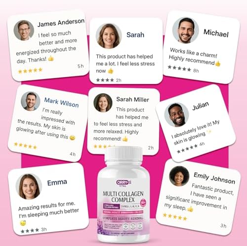 Colágeno Hidrolizado en Péptidos para Mujeres y Hombres – Tipos I, II, III, V, X con Shilajit, Moringa, Ashwagandha, Musgo Marino, Ácido Hialurónico - imagen 7