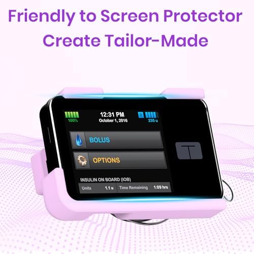 Funda para Bomba de Insulina Heliocean Tandem t:Slim X2 con Clip Giratorio de 360°, Accesorios Holster para t:Slim/t:Slim G4 (Morado) - imagen 2