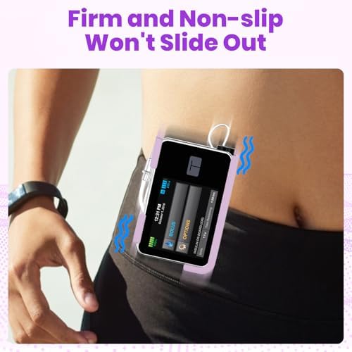 Funda para Bomba de Insulina Heliocean Tandem t:Slim X2 con Clip Giratorio de 360°, Accesorios Holster para t:Slim/t:Slim G4 (Morado) - imagen 6