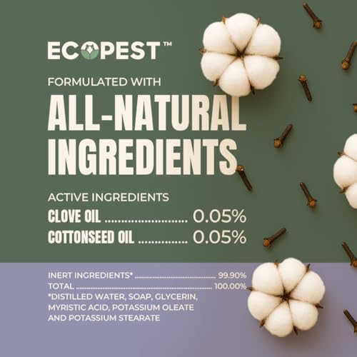 Spray Antipulgón de 22 oz | Insecticida Natural a Base de Plantas para Interiores y Exteriores | Control de Plagas en el Hogar, Seguro para Niños y - imagen 5