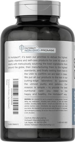 Horbäach Citrato de Estroncio 940 mg | 180 Cápsulas | Suplemento Sin OGM y Libre de Gluten - imagen 3