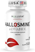 Cápsulas Hallosmine Advance 1000mg de Diosmina – Suplemento Max Fuerza para Circulación y Venas, Salud Vascular, 60 Contenidos - imagen 1