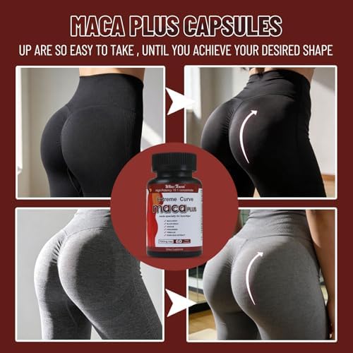Cápsulas Wins Town Maca Plus, 7500mg Aumentador de Glúteos con Raíz de Maca, Vitaminas para Curvas Extremas de Mujer, 60 Unidades - imagen 7