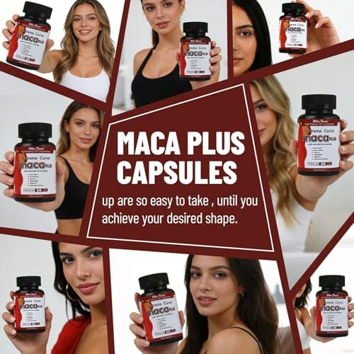 Cápsulas Wins Town Maca Plus, 7500mg Aumentador de Glúteos con Raíz de Maca, Vitaminas para Curvas Extremas de Mujer, 60 Unidades - imagen 8