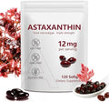 Suplementos de Astaxantina 12mg 120 Softgels, Antioxidante Premium, Triple Fuerza para la Piel, Apoya Ojos, Articulaciones, Cerebro, Corazón e - imagen 1