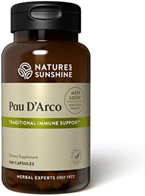Pau D' Arco de Nature's Sunshine, 100 Cápsulas | Apoya el Sistema Inmunológico, Proporciona Antioxidantes y Asiste en la Desintoxicación Natural - imagen 1