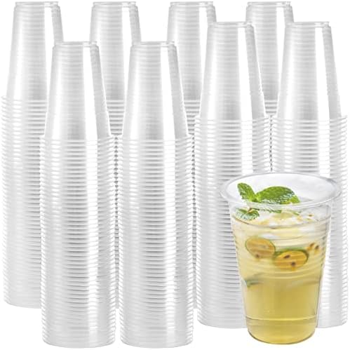 Frcctre 400 Piezas de Vasos de Plástico Transparentes de 10 oz, Desechables para Fiestas, Picnics, BBQ, Viajes y Eventos - imagen 1