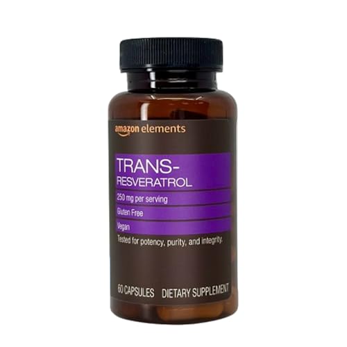 Elements - Trans-Resveratrol 250 mg, 60 Cápsulas Veganas, Suministro para 2 Meses - imagen 4