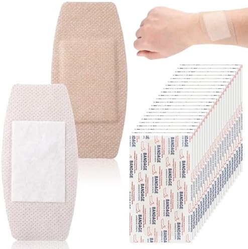 Funtery 60 Pzs Vendajes Grandes para Piel Sensible, Adhesivos de Silicona, Remoción Indolora, 3.9 x 2 in, Ideal para Heridas Delicadas - imagen 1