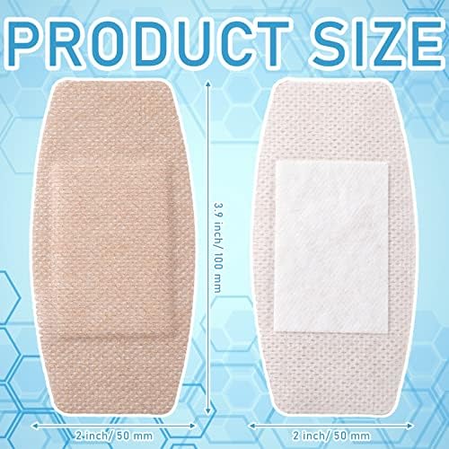 Funtery 60 Pzs Vendajes Grandes para Piel Sensible, Adhesivos de Silicona, Remoción Indolora, 3.9 x 2 in, Ideal para Heridas Delicadas - imagen 3