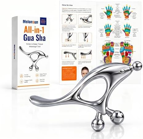 Herramienta de Masaje Trigger Point para Alivio de Dolor TMJ y Masaje de Tejido Profundo, Gua Sha para Cara y Cuerpo, Herramienta Acupresora Thumb - imagen 1