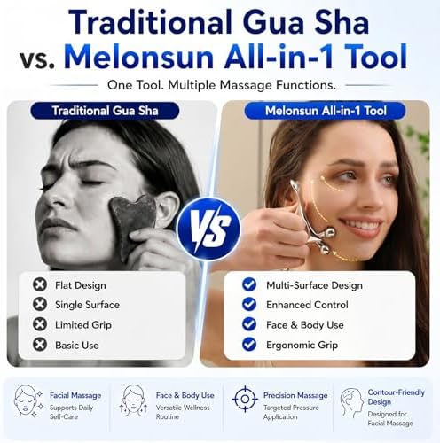 Herramienta de Masaje Trigger Point para Alivio de Dolor TMJ y Masaje de Tejido Profundo, Gua Sha para Cara y Cuerpo, Herramienta Acupresora Thumb - imagen 5
