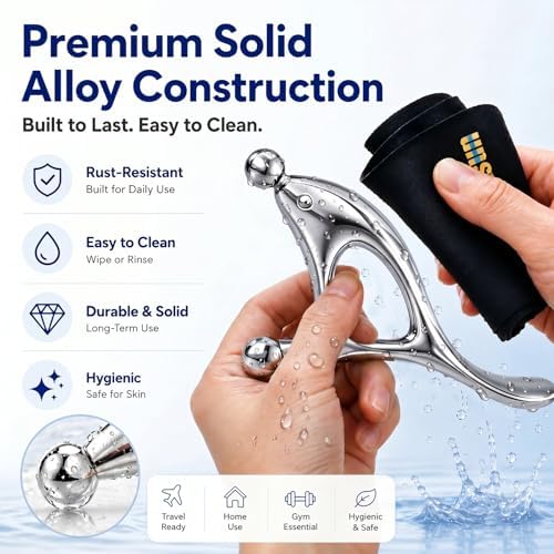 Herramienta de Masaje Trigger Point para Alivio de Dolor TMJ y Masaje de Tejido Profundo, Gua Sha para Cara y Cuerpo, Herramienta Acupresora Thumb - imagen 7