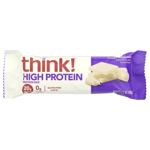 Think ! Barras Altas en Proteína, Chocolate Blanco, 10 Barras de 2.1 oz (60 g) Cada Una - imagen 3