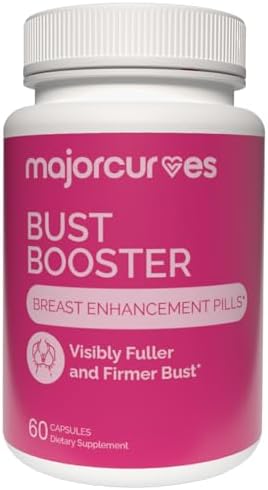 Píldoras Major Curves Bust Booster para Aumento de Senos – Suplemento Natural para Crecimiento, Firmeza y Mayor Volumen – Hecho en EE. UU. - imagen 1
