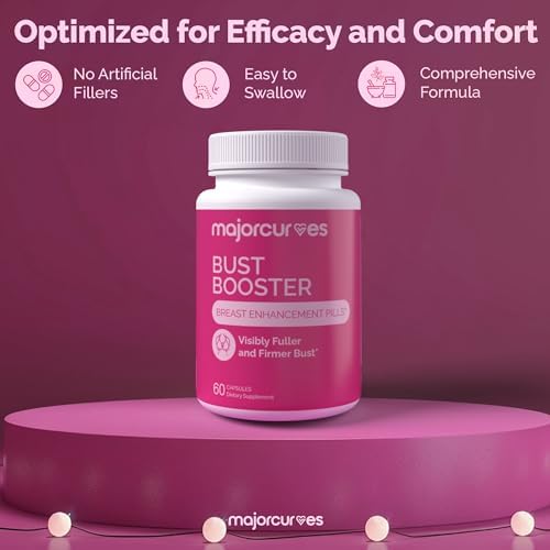 Píldoras Major Curves Bust Booster para Aumento de Senos – Suplemento Natural para Crecimiento, Firmeza y Mayor Volumen – Hecho en EE. UU. - imagen 3