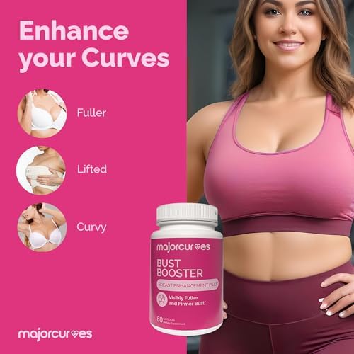 Píldoras Major Curves Bust Booster para Aumento de Senos – Suplemento Natural para Crecimiento, Firmeza y Mayor Volumen – Hecho en EE. UU. - imagen 4