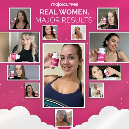 Píldoras Major Curves Bust Booster para Aumento de Senos – Suplemento Natural para Crecimiento, Firmeza y Mayor Volumen – Hecho en EE. UU. - imagen 7