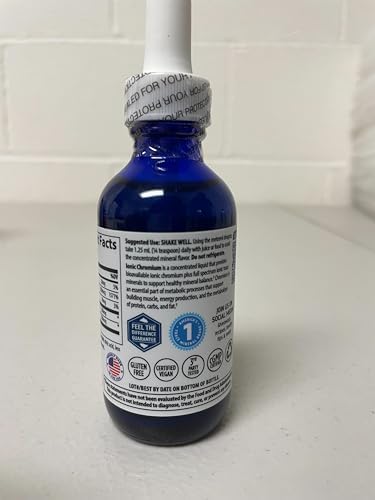 Trace Minerals | Cromo Iónico Líquido | Apoya la Función Cerebral Normal y Niveles Saludables de Azúcar en Sangre | Sin GMO, Vegano, Sin Gluten | - imagen 4