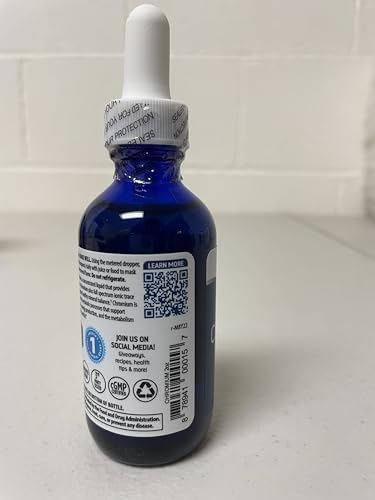 Trace Minerals | Cromo Iónico Líquido | Apoya la Función Cerebral Normal y Niveles Saludables de Azúcar en Sangre | Sin GMO, Vegano, Sin Gluten | - imagen 5