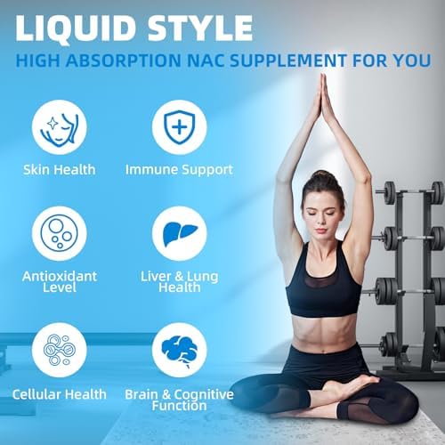 Gotas de NAC Líquido 1000MG, Suplemento de N-Acetil Cisteína con Ácido Alfa Lipoico para Adultos y Niños, Apoyo Inmunológico y Antioxidante, Sabor - imagen 4