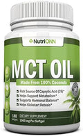 Aceite MCT NutriONN - 3000mg por porción - 180 cápsulas blandas - Hecho de 100% cocos orgánicos - No GMO, prensado en frío, apto para Paleo - Ideal - imagen 1