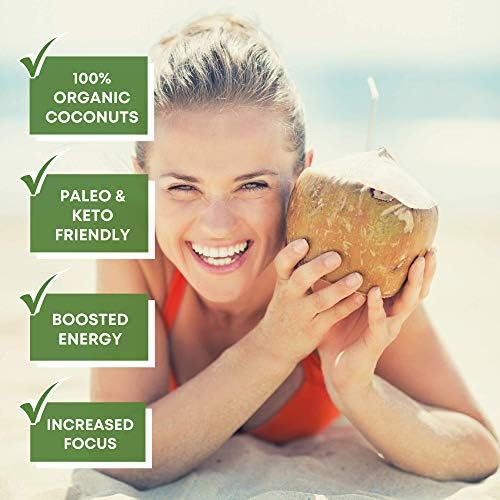 Aceite MCT NutriONN - 3000mg por porción - 180 cápsulas blandas - Hecho de 100% cocos orgánicos - No GMO, prensado en frío, apto para Paleo - Ideal - imagen 7