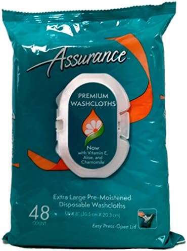 Toallitas Desechables Húmedas Assurance Premium, Extra Grande, 48 Pzas, Paquete de 3 (Total 144 Toallitas) - imagen 2