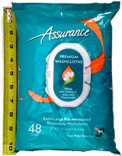 Toallitas Desechables Húmedas Assurance Premium, Extra Grande, 48 Pzas, Paquete de 3 (Total 144 Toallitas) - imagen 3
