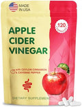 Cápsulas de Vinagre de Manzana Yerhove con Madre, Suplementos de ACV con Pimienta de Cayena Orgánica y Canela de Ceilán, Inulina, Probióticos, 120 Ct - imagen 1