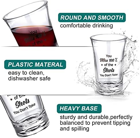 Kigeli 48 Pzs Vasos de Tiro Divertidos de Acrílico para Fiesta, Mini Vasos de 1.2 Onzas, Regalos para Cumpleaños Adultos, Suministros para Fiestas - imagen 3