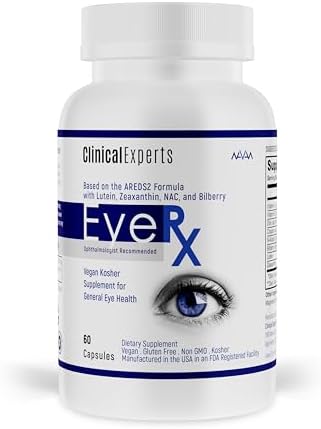 Suplemento de Vitaminas y Minerales para la Salud Ocular Navan EyeRx Antioxidante AREDS 2 - Luteína, Zeaxantina, NAC, Arándano, Zinc, Vitamina C - 60 - imagen 1