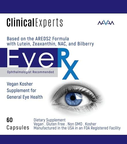 Suplemento de Vitaminas y Minerales para la Salud Ocular Navan EyeRx Antioxidante AREDS 2 - Luteína, Zeaxantina, NAC, Arándano, Zinc, Vitamina C - 60 - imagen 5