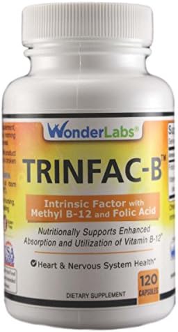 Factor Intrínseco de Wonder Laboratories con Ácido Fólico y Vitamina B-12 1000 mcg - 120 Cápsulas - imagen 1
