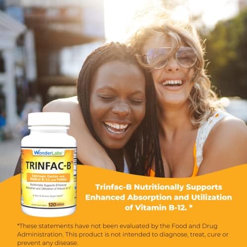 Factor Intrínseco de Wonder Laboratories con Ácido Fólico y Vitamina B-12 1000 mcg - 120 Cápsulas - imagen 5