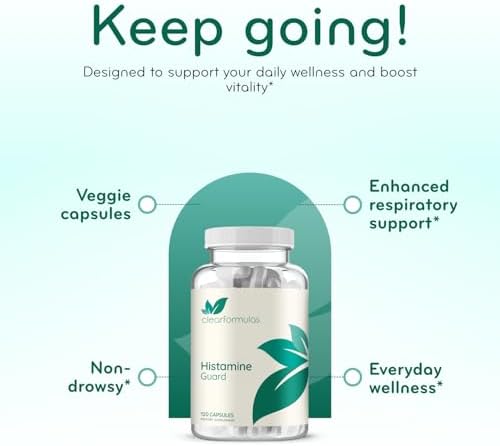 Suplemento de Soporte Inmunológico Histamine Guard - Bloqueador de Histamina con Ortiga, Vitamina C, Bromelina y Quercetina - No Causa Somnolencia - imagen 4