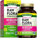 Probióticos Raw Flora para Mujeres | 50 Mil Millones de CFU | 33 Cápsulas | Con Arándano y D-Mannosa | Suplemento Vegano, Sin OGM y Sin Gluten - imagen 1