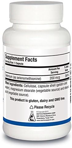 Selenometionina de Biotics Research – Selenium de alta potencia, función tiroidea, producción de ADN, salud cognitiva, antioxidante potente. 90 - imagen 2