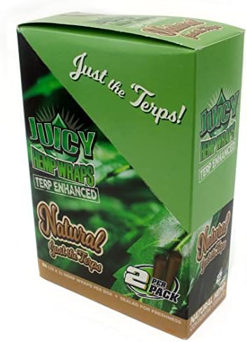 Wraps de Cáñamo Natural Juicy (25 Paquetes/Caja Completa) (Natural) - imagen 1