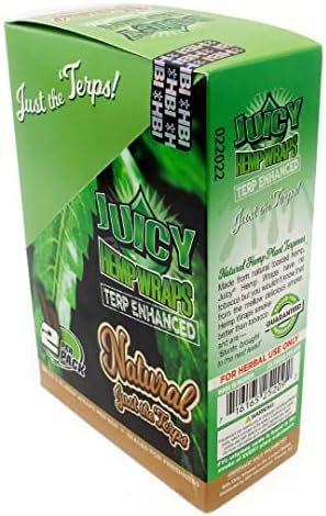 Wraps de Cáñamo Natural Juicy (25 Paquetes/Caja Completa) (Natural) - imagen 2