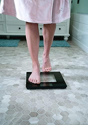 Báscula Digital de Vidrio Extra Ancha que Habla | Escala de Baño Precisa con Pantalla Visual y de Voz | Capacidad de 395 Libras | Gran Pantalla LCD - imagen 4