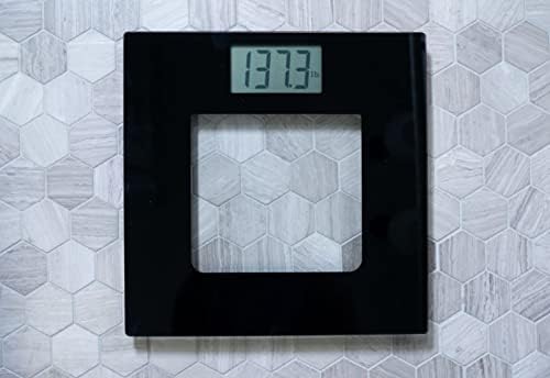 Báscula Digital de Vidrio Extra Ancha que Habla | Escala de Baño Precisa con Pantalla Visual y de Voz | Capacidad de 395 Libras | Gran Pantalla LCD - imagen 6