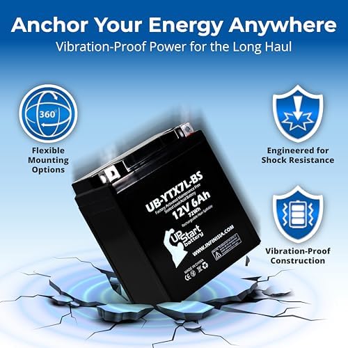 Batería de Reemplazo 12V 6Ah YTX7L-BS para Generador Predator 3500 - Compatible con Partes de Generador Inversor IQ3500 - Baterías AGM SLA - imagen 8