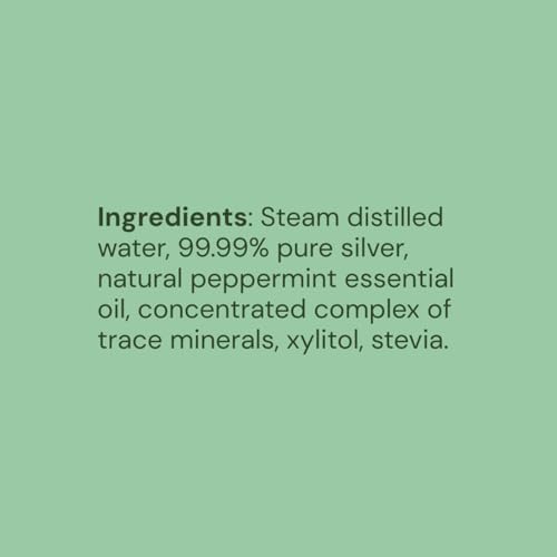 Enjuague Bucal Ameo Life con Plata Estructurada 10ppm Sabor Menta - Coloidal Natural para Aliento Fresco y Salud Oral, Sin Alcohol, 16 oz - imagen 3