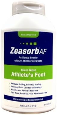 Polvo Medicado Zeasorb para el Cuidado de los Pies, 2.5 Onzas (Paquete de 3) - imagen 1