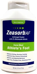 Polvo Medicado Zeasorb para el Cuidado de los Pies, 2.5 Onzas (Paquete de 3) - imagen 1