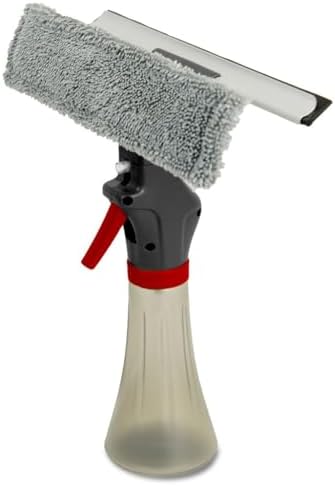 Herramienta Limpiadora de Ventanas Libman 3 en 1 – Botella Pulverizadora con Estropajo de Microfibra y Cuchilla de Goma – Limpiador de Cristales Sin - imagen 1