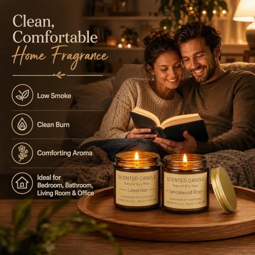 Paquete de 8 Velas Aromáticas, Cera de Soja Natural con Empaque Elegante - Regalos Perfectos para Mujeres y Hombres, Ideal para San Valentín, Día de - imagen 5