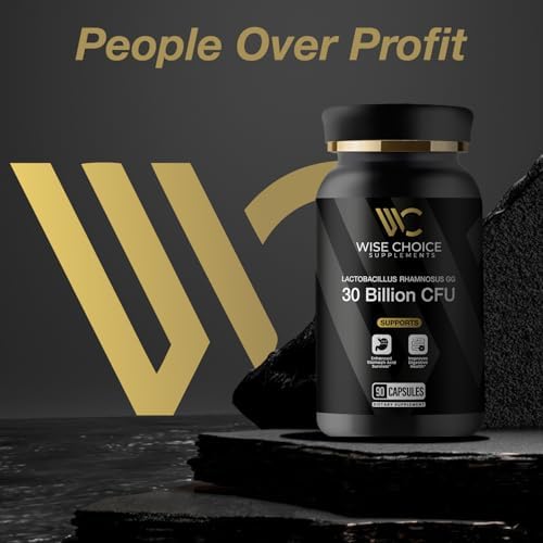 WISE CHOICE SUPPLEMENTS Lactobacillus Rhamnosus GG Probiótico | 30 Mil Millones CFU | 90 Cápsulas | Estrain LGG para Salud Digestiva y Soporte - imagen 8