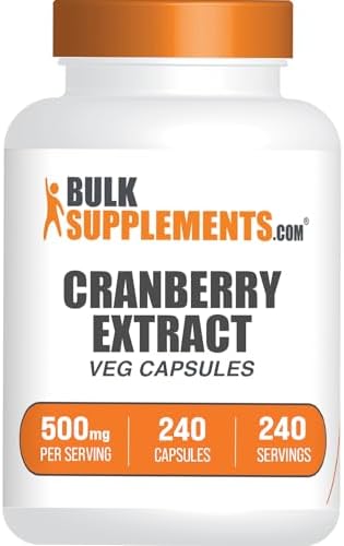 Cápsulas de Extracto de Arándano BulkSupplements.com - Suplemento Herbal Vegano y Sin Gluten, 500mg por Cápsula, 240 Contenido - imagen 1